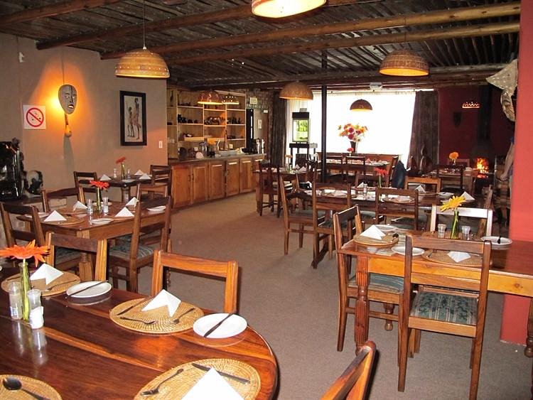 The lodge pub, with seating and a bar counter